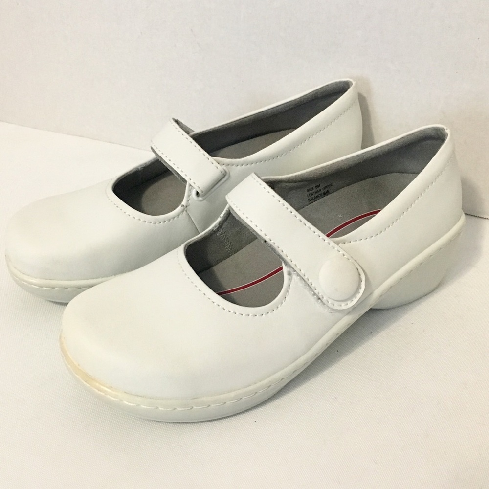 KLOGS White MaryJane Comfort Shoes Womens 6